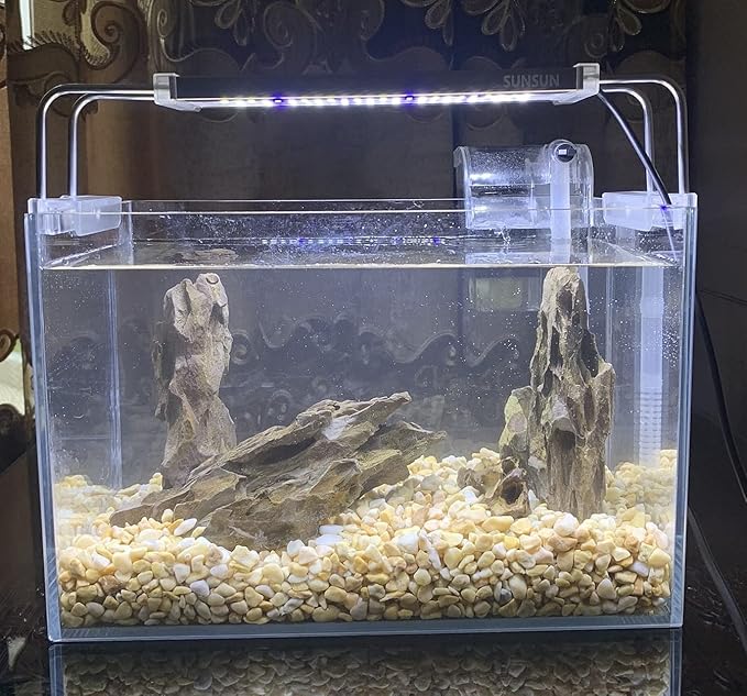Natural Dragon Rock Carefully Selected Mixed Sizes, Decorative Aquarium Rocks, Aquarium Stones for Fish Tank (4.4lb)
