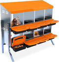 Chicken Nesting Box, 8 Hole 2 Layer Hen Nest Boxes with Legs, Roll Away Eggs Laying Boxes,Cleanable Pull Out Hen Roosting Boxes