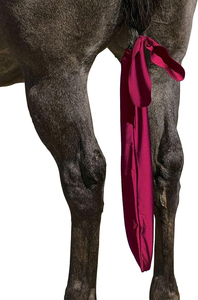 UltraFlex Lycra Tail Bag for Horses | Package of 3 | 24" Long | UV Protection | Smooth Stretch Fit | Keeps Tails Clean & Braided