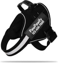 PawPawify Custom No Pull Dog Harness with Name and Phone Number, Heavy Duty Personalized Pet Vest to Prevent Tugging, Pulling, or Choking, Training and Walking (New Black, M (20-40 LBS))
