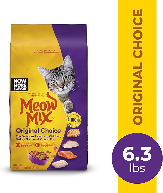 Meow Mix Cat Food, Original Choice, 6.3 lb