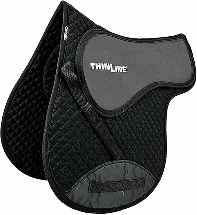 Thinline Cotton Quilted Jumper Durable Breathable Horse Riding Washable Shock-Absorbing no-Slip Thin Equine Saddle Pad - Equestrian Equipment and Accessories