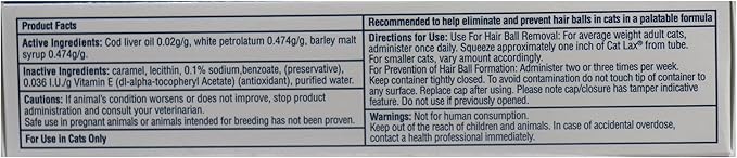 CatLax for Hairball Elimination and Prevention in Cats, 2 oz