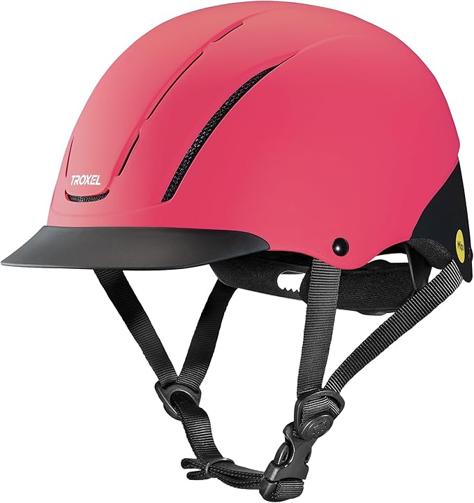 Troxel Spirit MIPS Technology Full Coverage Horse Riding Helmet, Horseback Riding Gear for Equestrians, Extra Small/Youth (6-1/4-6-1/2), Pink Duratec