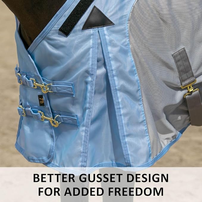 Schneiders Adjusta-Fit Mosquito Mesh Hybrid II Horse Fly Sheets | Ultimate Insect & UV Protection for Equine Comfort