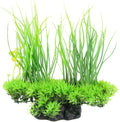 CNZ Aquarium Decor Fish Tank Decoration Ornament Artificial Plastic Plant Green (8.3-inch Green)