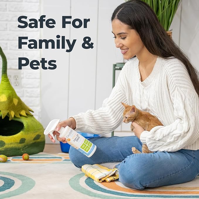 Oxyfresh Advanced Pet Stain Remover & Urine Odor Eliminator – Fast Acting Pet Odor Eliminator for All Surfaces - Best Way to Remove Stains - Dog & Cat Urine Neutralizer