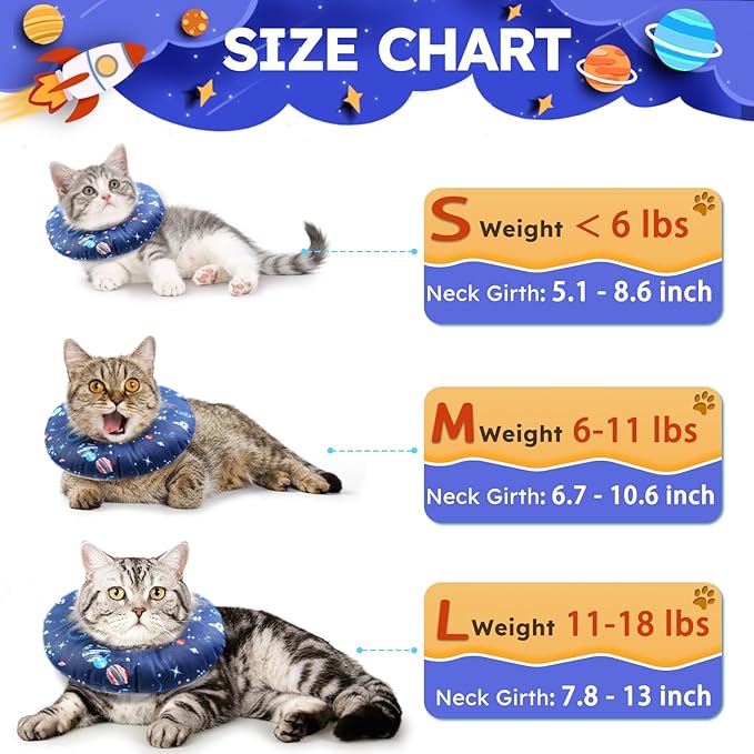 Kitten Cones After Surgery Extra Small Waterproof Cone Collar Soft to Stop Licking Neck Elizabethan Kitten e Collar for Recovery Wound Healing Safety xs Small Cat Donut Cone