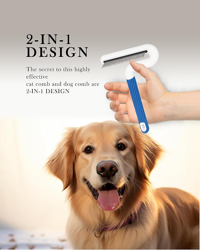 Flea Comb, TailGurus Effective Flea Comb for Cats & Dogs - Shedding Brush for All Pets - Long Hair Friendly - Durable - Versatile & Safe - Durable, Safe & Versatile - Portable, Pet-Friendly(TG2042)