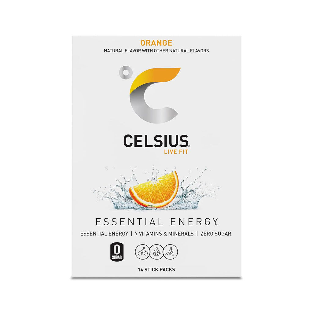 CELSIUS® On-The-Go Powder Sticks Dragonfruit Lime, Essential Energy 2.8 Oz