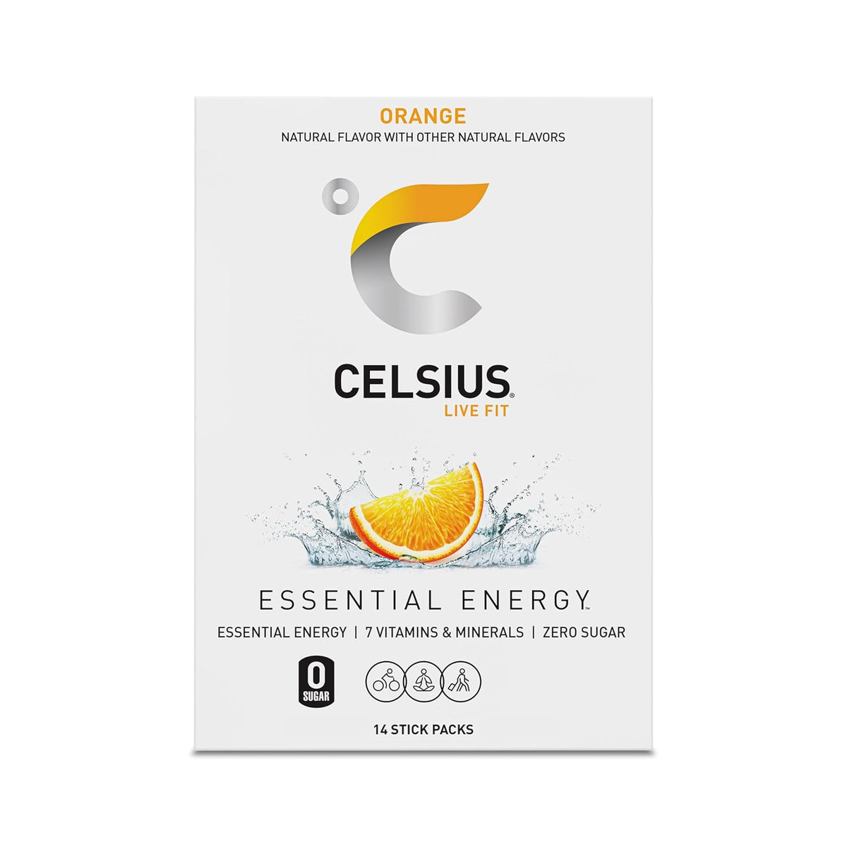 CELSIUS® On-The-Go Powder Sticks Dragonfruit Lime, Essential Energy 2.8 Oz