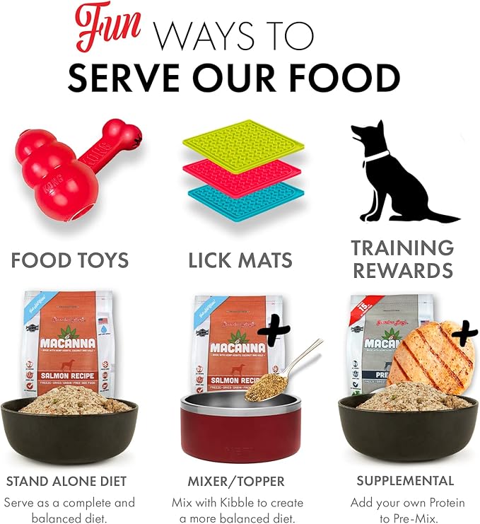 Macanna Salmon Freeze-Dried Dog Food 8lbs