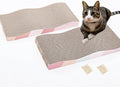Cat Scratching Board cat Scratcher Cat Scratch Pad Cardboard cat scratchers for Indoor Cats Reversible Large Wide Corrugated with Catnip(2pcs)