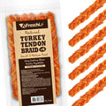 Afreschi Turkey Tendon Braid (M) 3.17 oz, USA-Sourced Turkey Tendon, All Natural Human Grade Dog Chew, Hypoallergenic, Rawhide Alternative, Dog Treats for Small & Medium Breeds