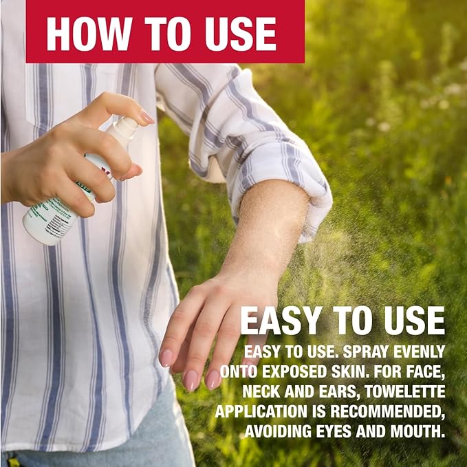 CoreTex Bug X FR DEET-Free Insect Repellent Spray - 2oz Bottle of Natural Geranium Oil to Protect Against Mosquitoes, Flies, & Fleas - Travel Size Bug Repellent Spray Bottle