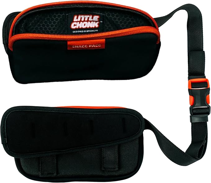 The Snacc Pacc Pouches by Little Chonk | Compatible with The Maxine One Medium Backpack Only | Two Neoprene Storage Compartments with Hip Belt Attachment
