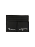 ALEXANDER MCQUEEN Mini Card Holder with Front Logo Print