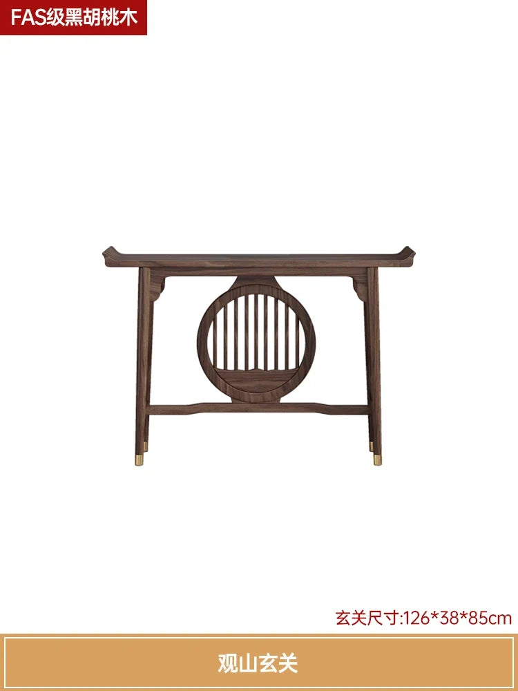 Luxury Chinese Solid Wood Curio Cabinet – Oriental Living Room Display Credenza