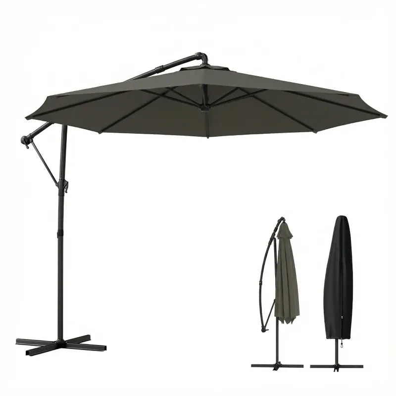 Large Garden Umbrella, Outdoor Hanging Cantilever Umbrella