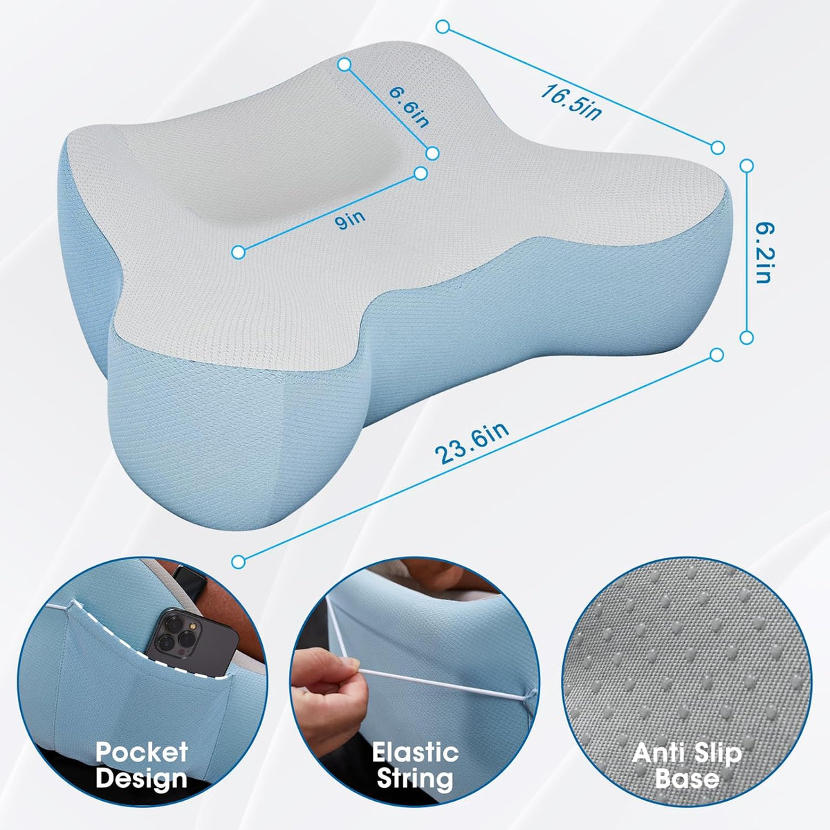 Lap Desk, Lap Desk for Laptop with Cushion, Laptop Desk, Laptop Stand for Bed, Computer Stand Table Workstation for Bed Sofa Couch or Travel