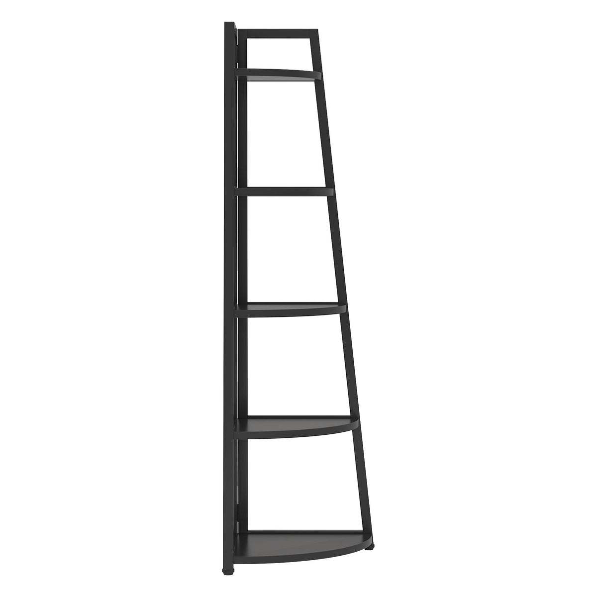 Tall 5 Tier Corner Bookshelf For Living Room