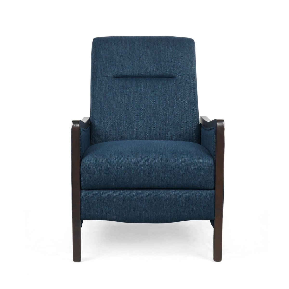 Drury Contemporary Fabric Upholstered Pushback Recliner