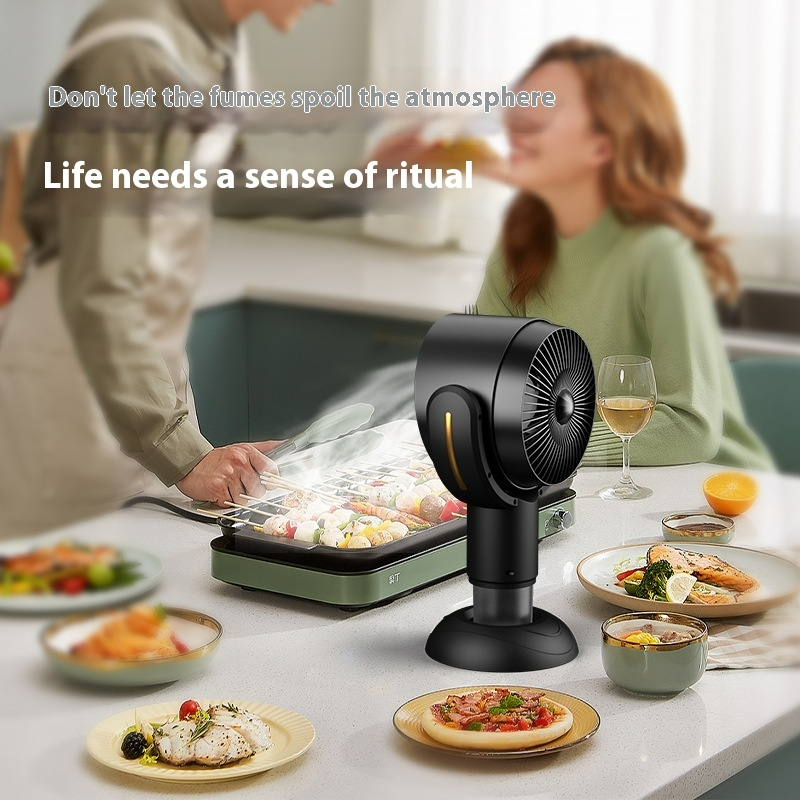 Portable Desktop Smoke Remover & Range Hood – Compact Air Purifier for Kitchen & Office