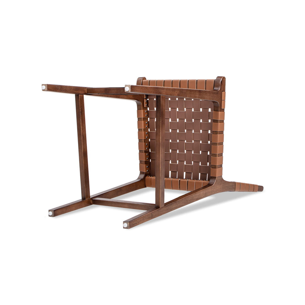 Andre - Counter Stool With Back - Pecan Brown