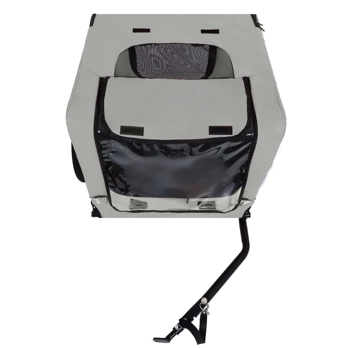 Outdoor Heavy Duty Collapsible Pet Bike Trailer with 16-Inch All-Terrain Wheels