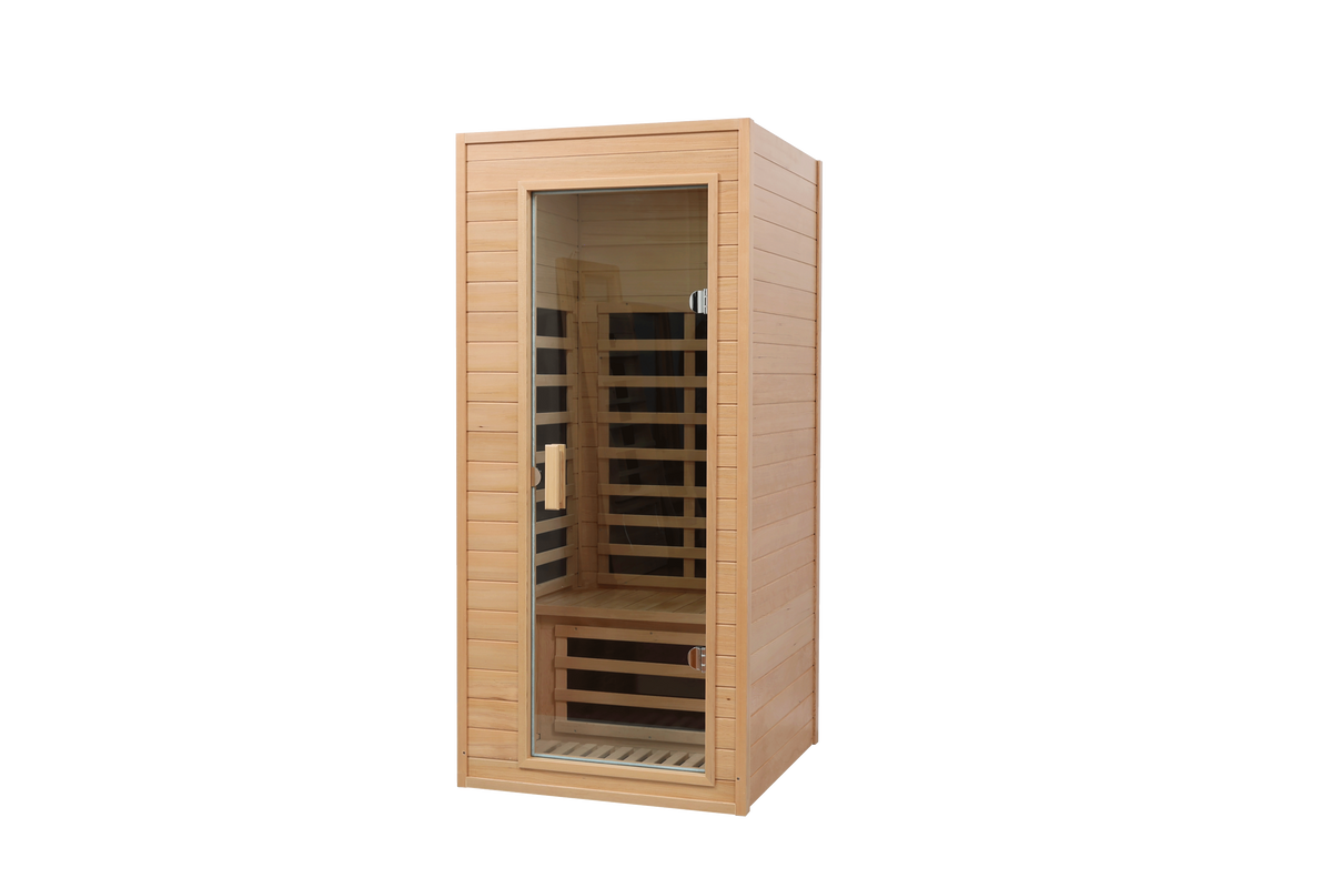 Hemlock One-person far infrared roof embedded indoor sauna room (Left & Right)