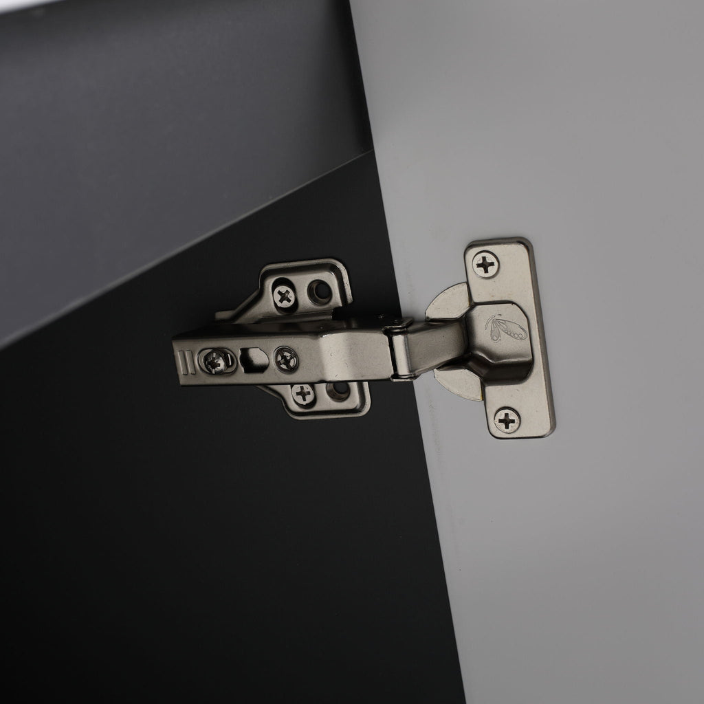 Contemporary Freestanding Bathroom Vanity With Resin Sink & Soft-Close Cabinet Doors