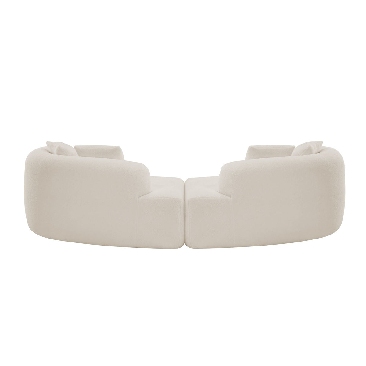 Curved 4 Seater Full Compression Sponge Sofa
