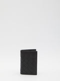 BOTTEGA VENETA Mini Intrecciato Card Holder with Flap - FW25