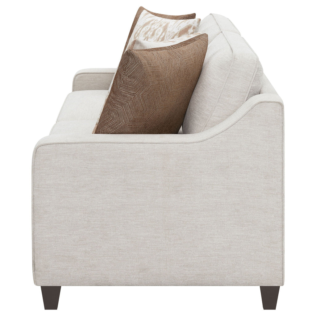 Mahaffey - Christine Upholstered Sloped Arm Sofa - Beige