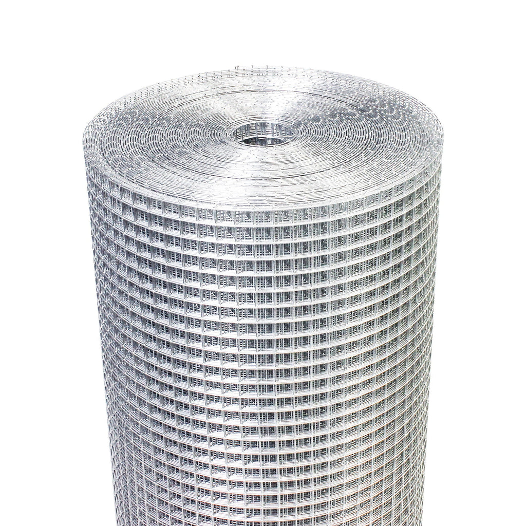 Galvanized Hardware Cloth, Chicken Wire Fence Roll For Garden And Animal Enclosures - Silver