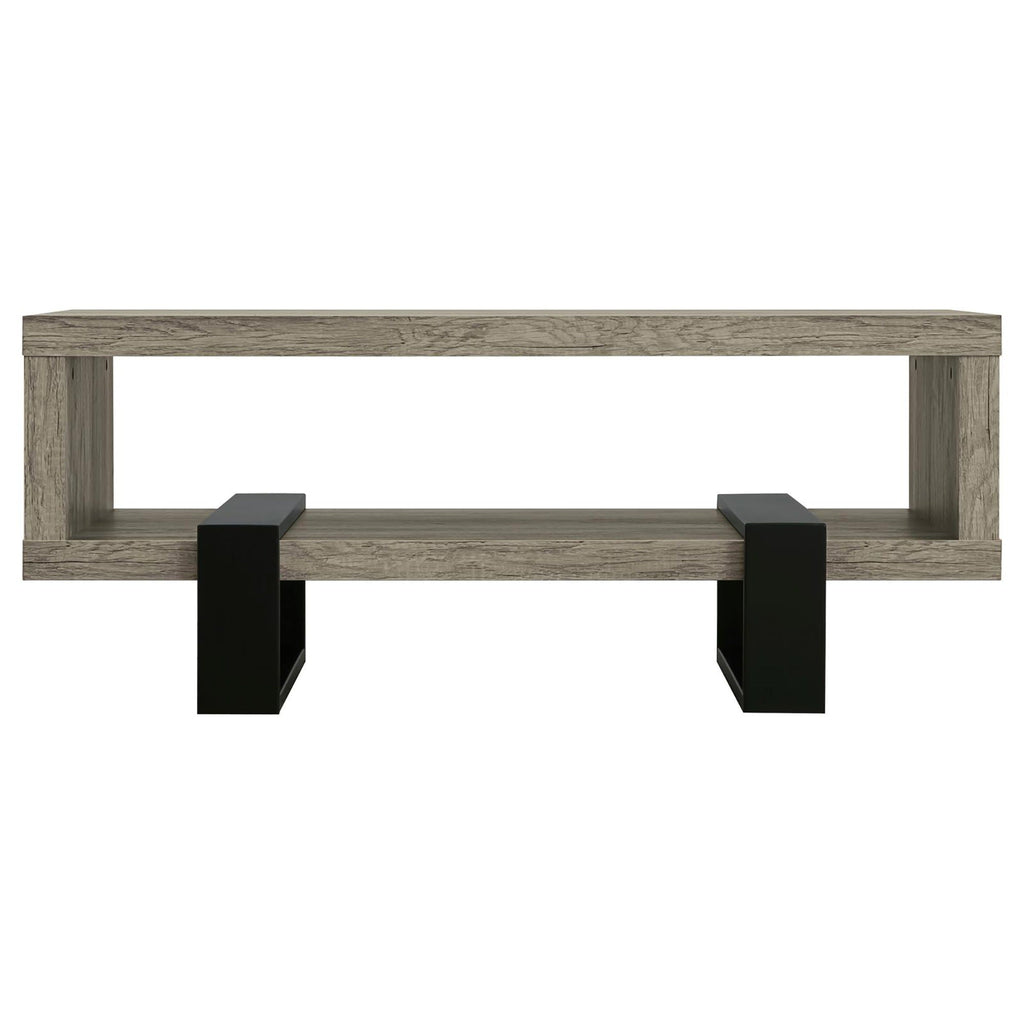 1 Shelf Coffee Table Design And Accents - Gray