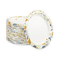Boardwalk Deerfield Printed Paper Plates, 9" dia, Coated/Soak Proof, Multicolor, 125/Pack, 8 Packs/Carton