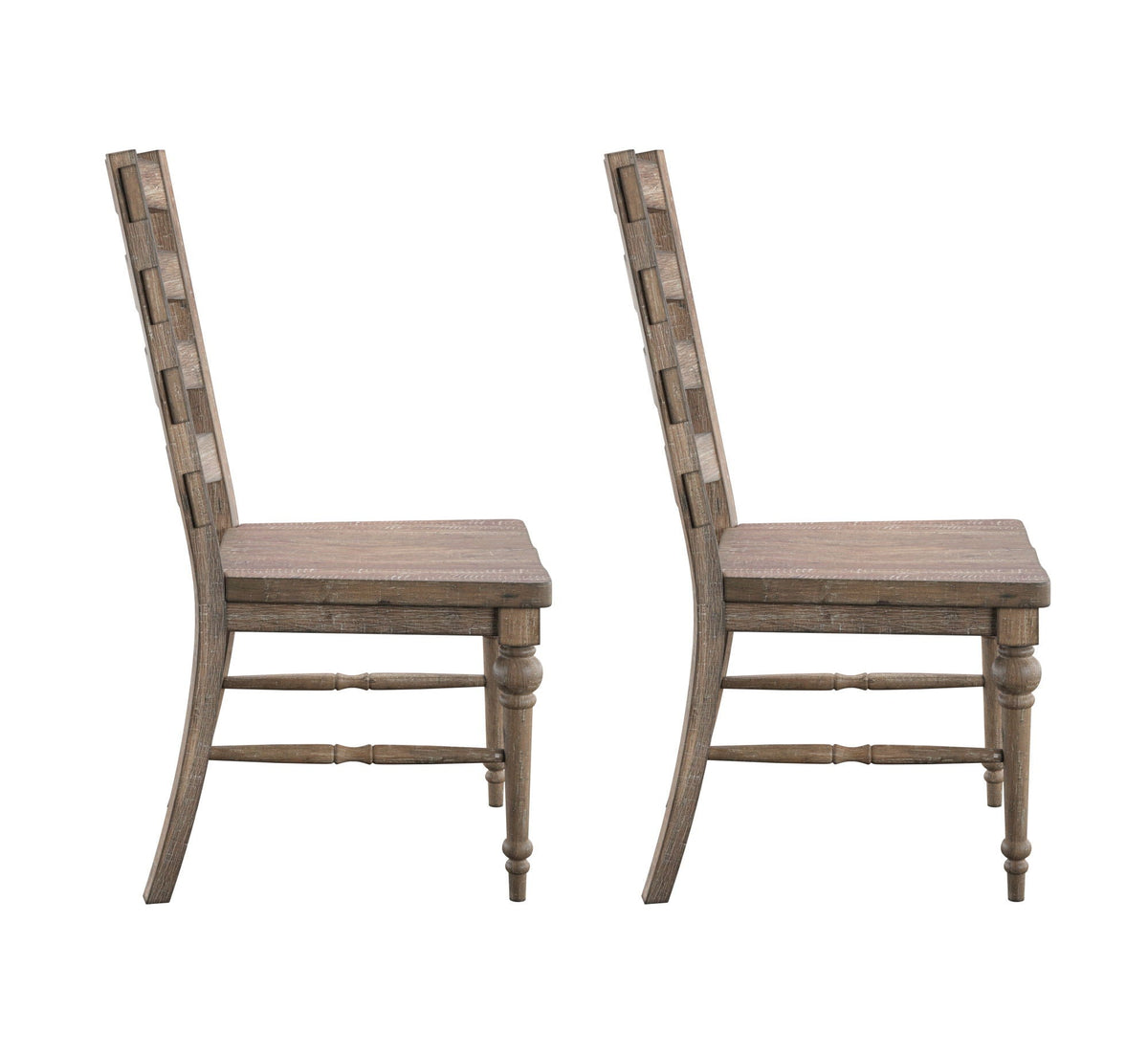 Ladderback Dining Chairs, (Set of 2) - Taupe