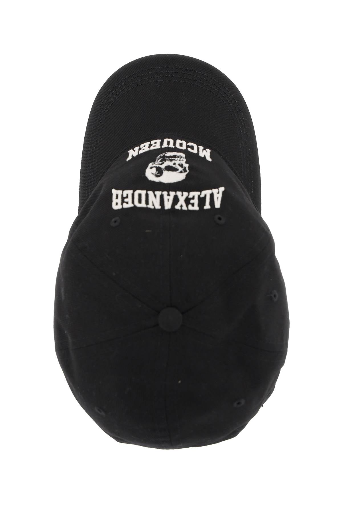 ALEXANDER MCQUEEN Cotton Varsity Skull Baseball Cap