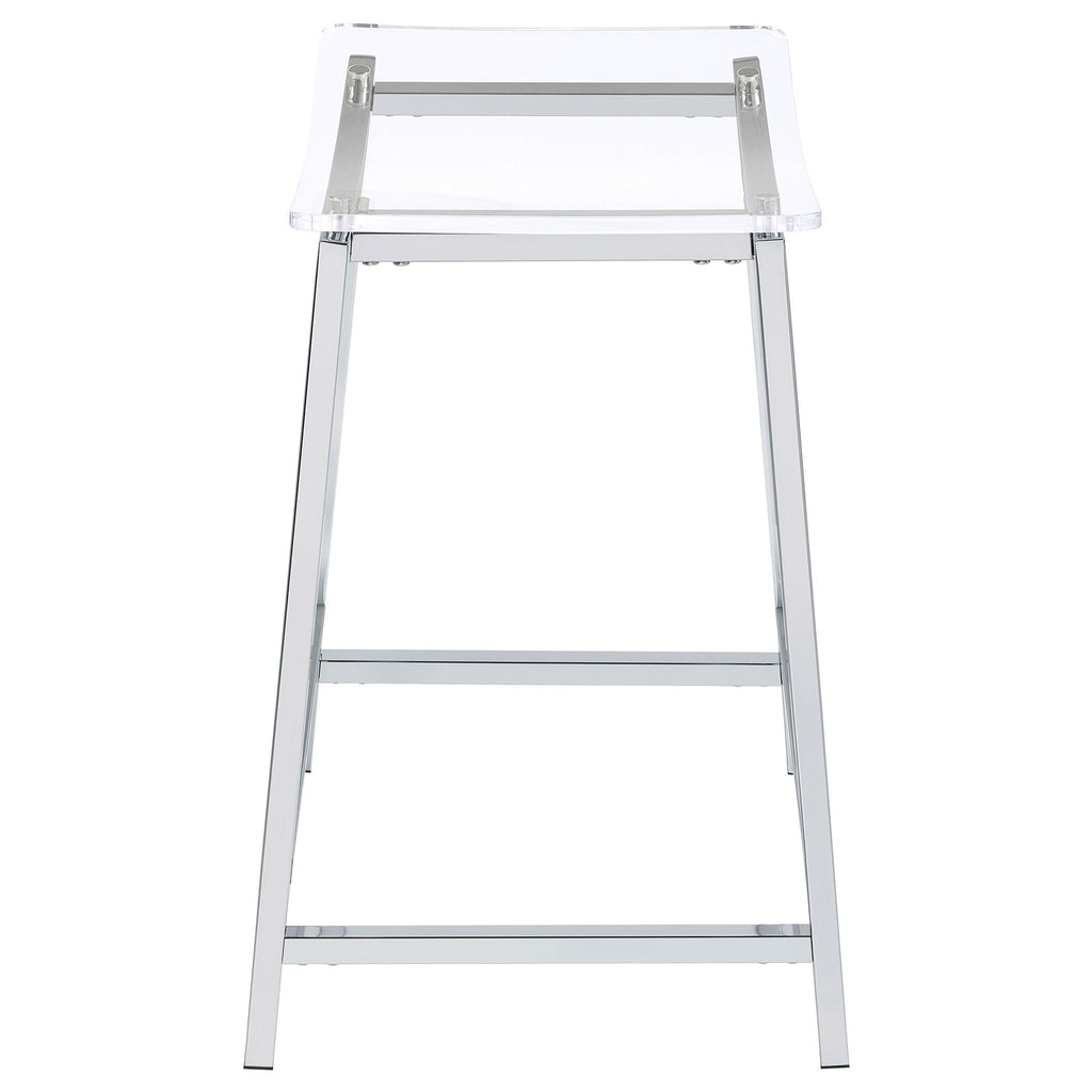 Staten - Backless Counter Stool (Set of 2) - Chrome