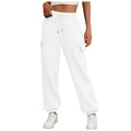 Women's Fleece-Lined Baggy Jogger Pants – High Waist with Pockets