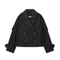 Instagram-style Chic Water-repellent Short Trench Coat
