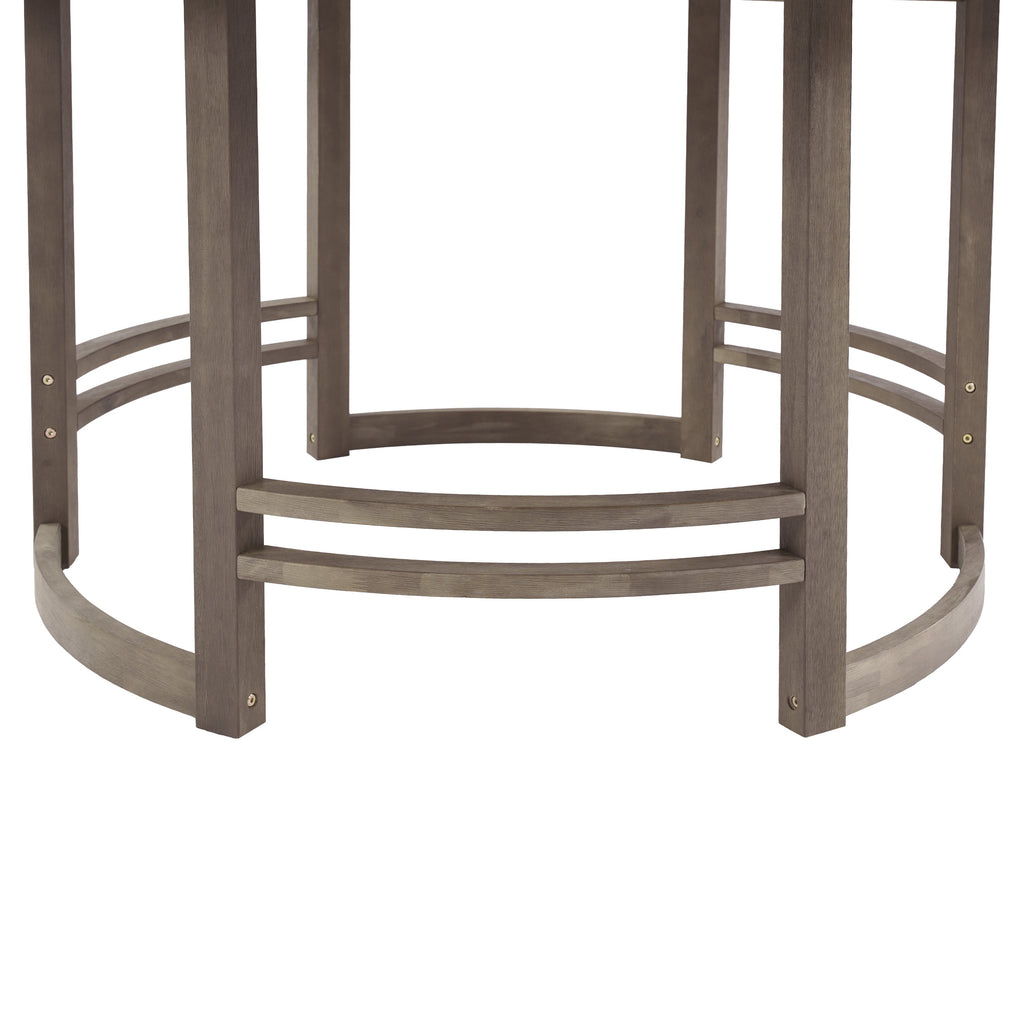Outdoor Dining Set 5-Piece Patio Table and Chairs with Umbrella Hole