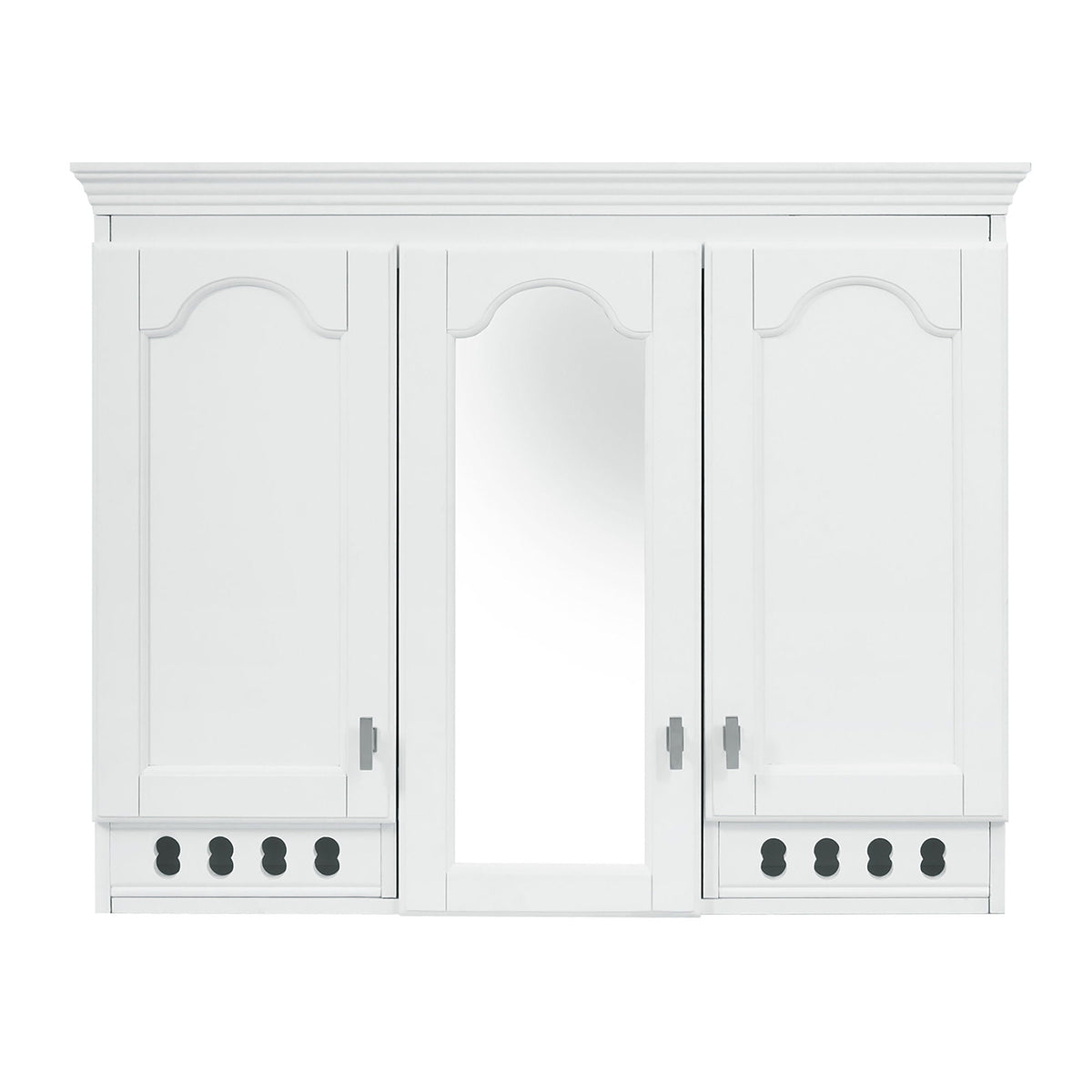 Wall Mount Mirror Cabinet With Adjustable Shelves, Soft Closing Hinges