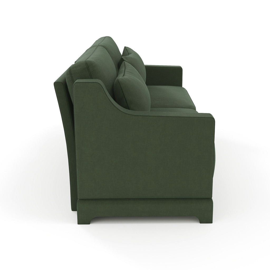 Elegant Sofa With Ergonomic Design And Lumbar Pillows