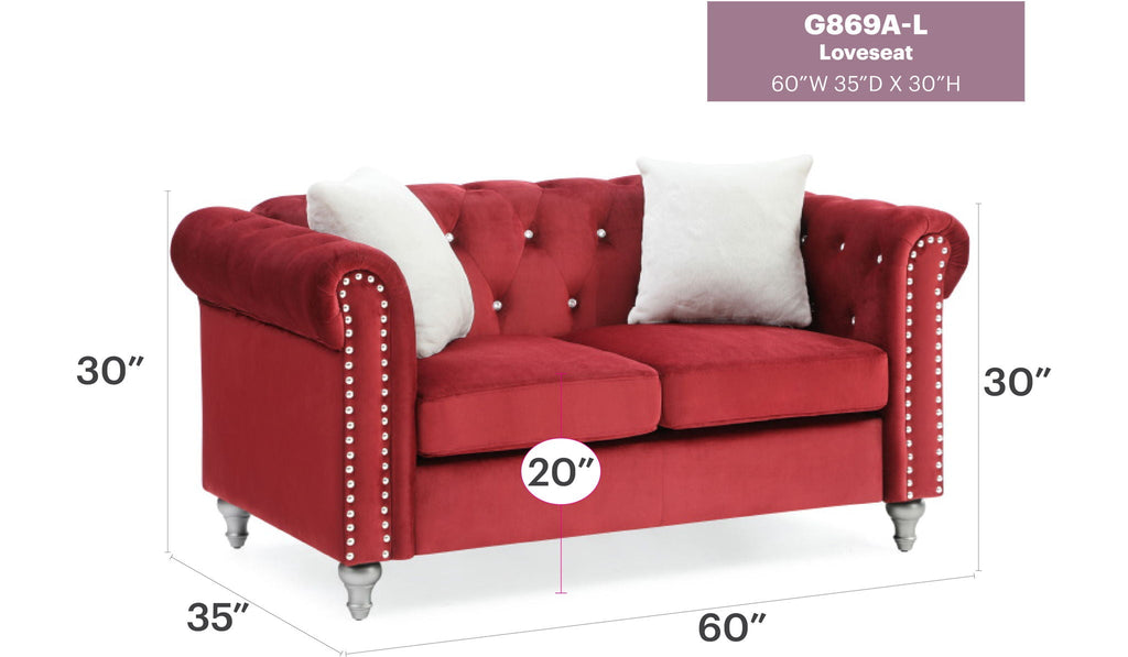 Stylish Contemporary Loveseat
