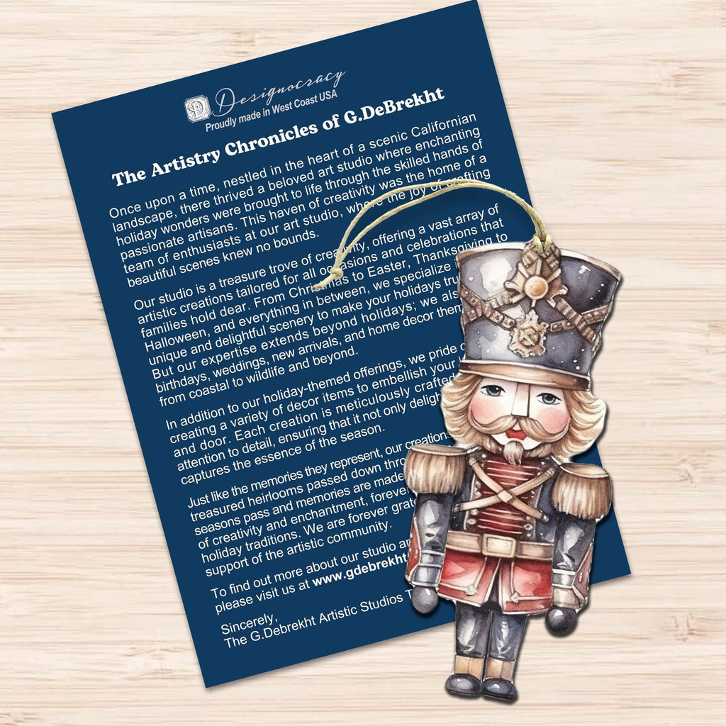 Nutcrackers Decorative Wooden Ornaments of 3 by G. Debrekht - Christmas Decor - 8091008-S3