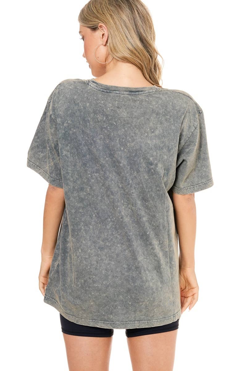 PUFF' Cowboy Western Graphic S/S Washed Boyfriend Tee
