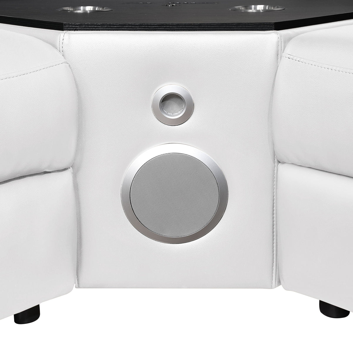 Nova - Sectional With Bluetooth Speaker, LED And Lifting Wine Cabinet