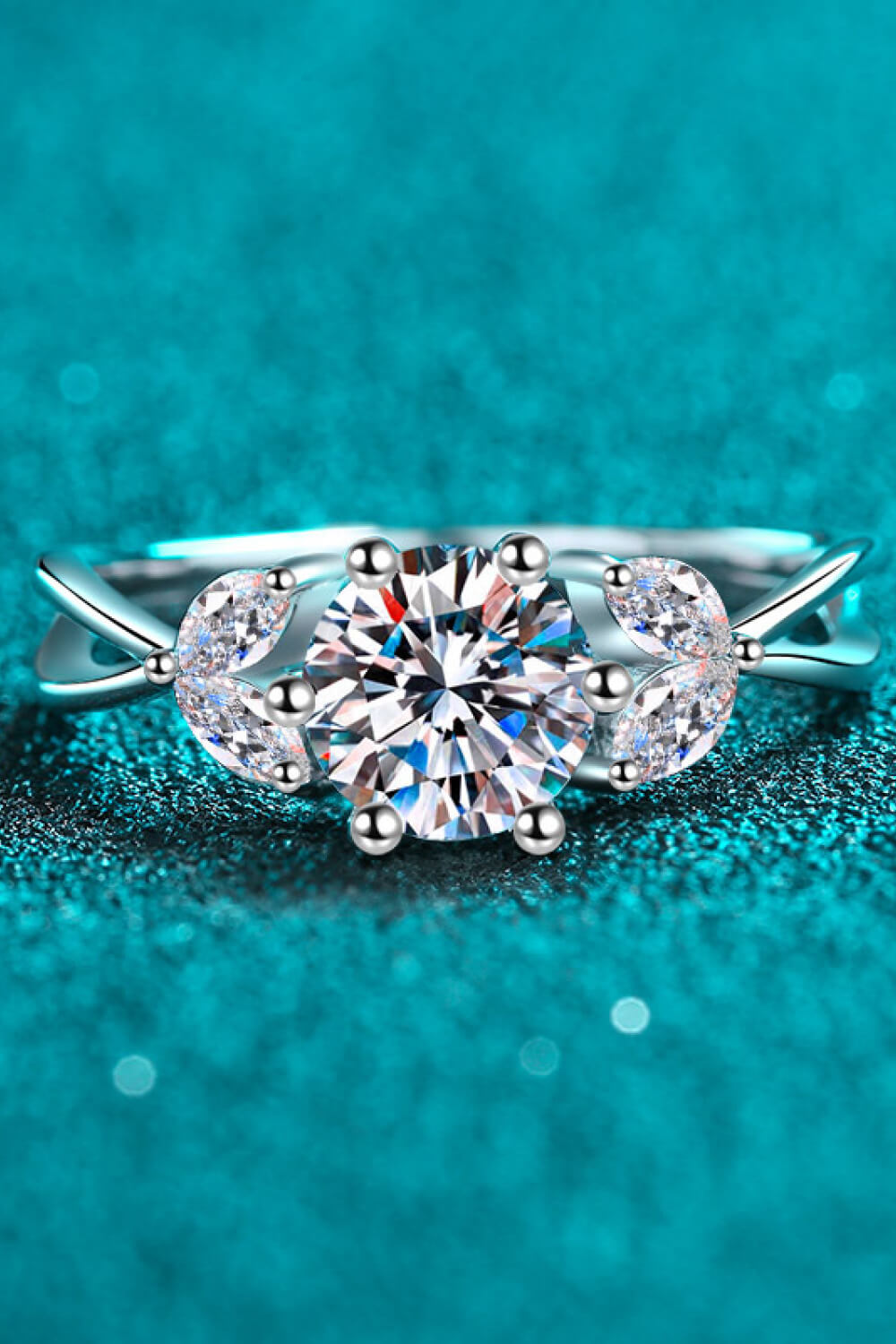 Come With Me 1 Carat Brilliant Round Cut Sparkala™ Ring (Rhodium Over Pure Sterling Silver)